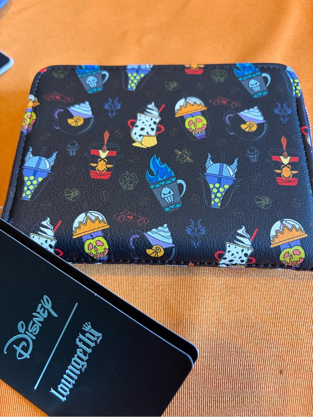 Loungefly Black Villains Treats Zip Wallet